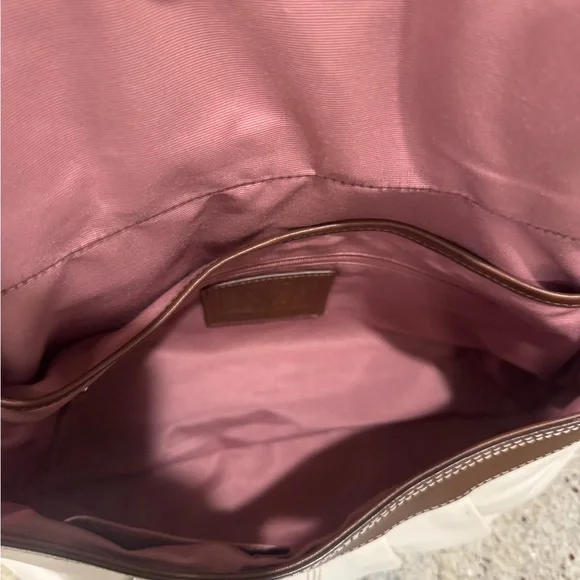 Coach soho white and Brown Leather Shoulder Bag Y2K excellent condition - Picture 7 of 9